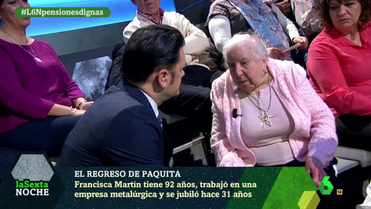 Paquita, pensionista de 91 a&ntilde;os