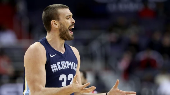 Marc Gasol, durante un partido con los Grizzlies Marc Gasol, durante un partido con los Grizzlies