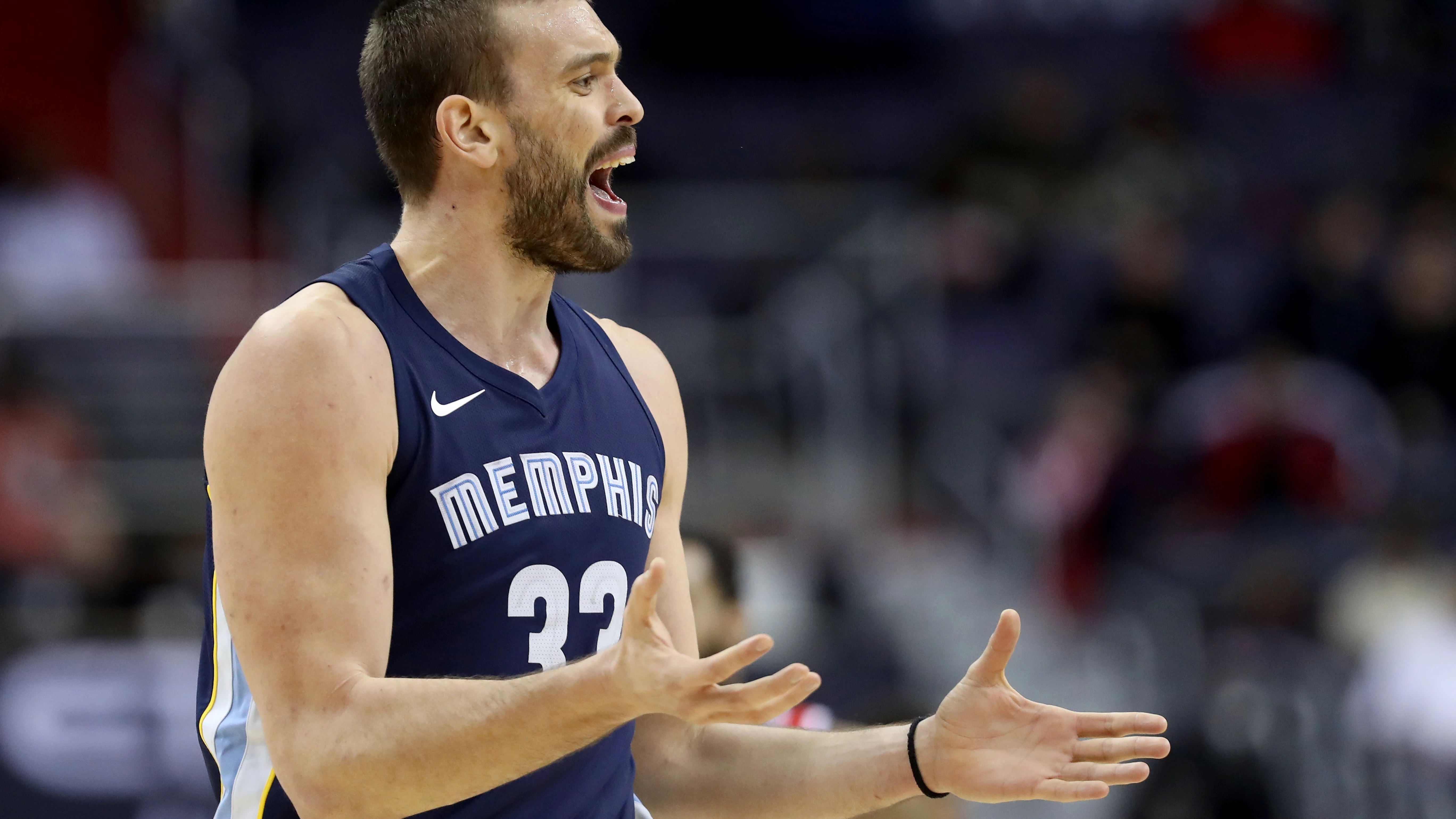 Marc Gasol, durante un partido con los Grizzlies