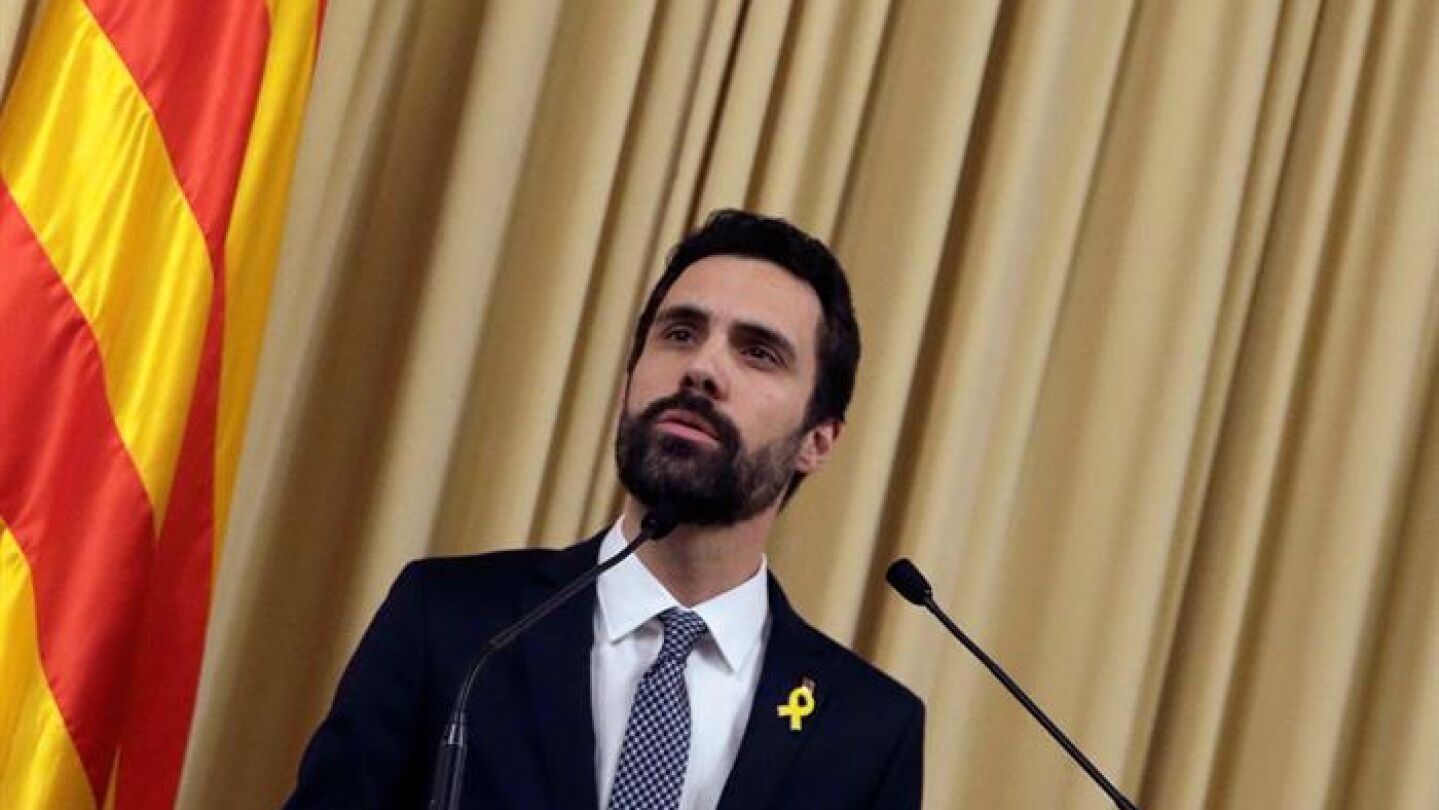El presidente del Parlament, Roger Torrent (ERC)