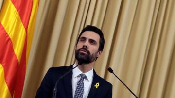 El presidente del Parlament, Roger Torrent (ERC)