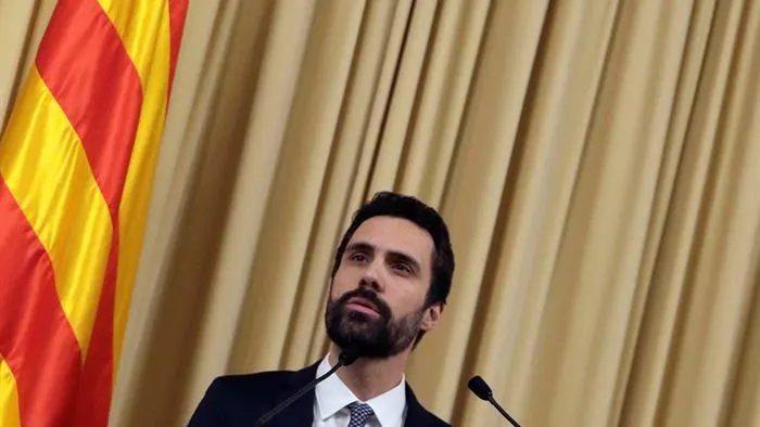 El presidente del Parlament, Roger Torrent (ERC)