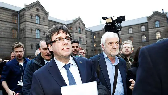 Carles Puigdemont, a su llegada para participar en un coloquio organizado por la Universidad de Copenhague Carles Puigdemont, a su llegada para participar en un coloquio organizado por la Universidad de Copenhague