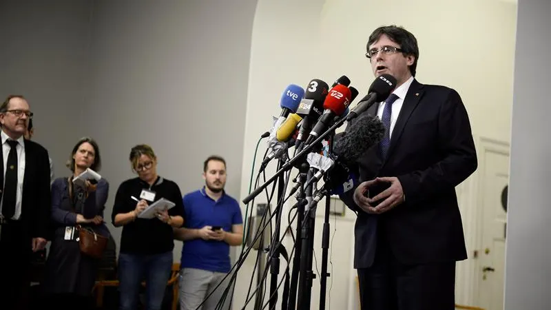 El expresidente de la Generalitat de Cataluña Carles Puigdemont