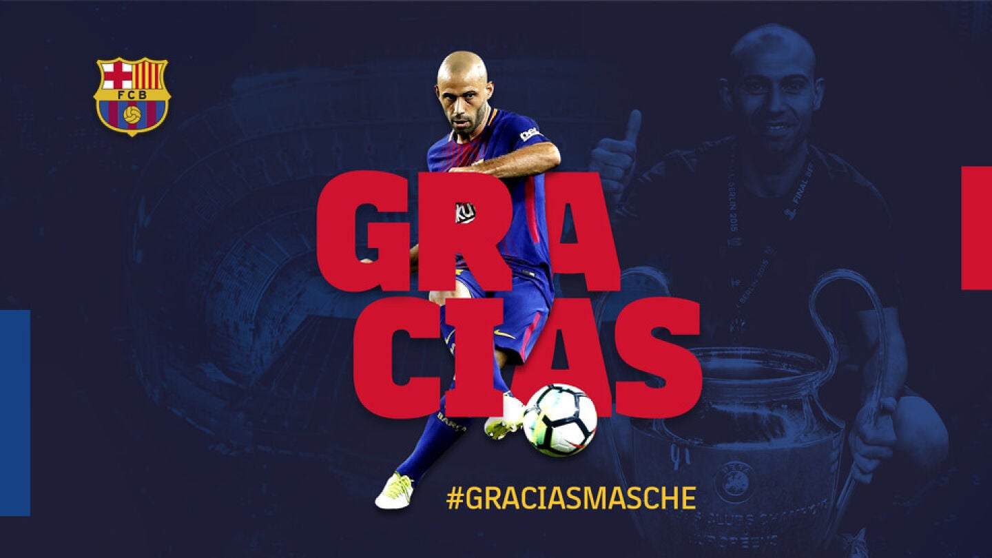 El Barcelona anuncia la marcha de Mascherano
