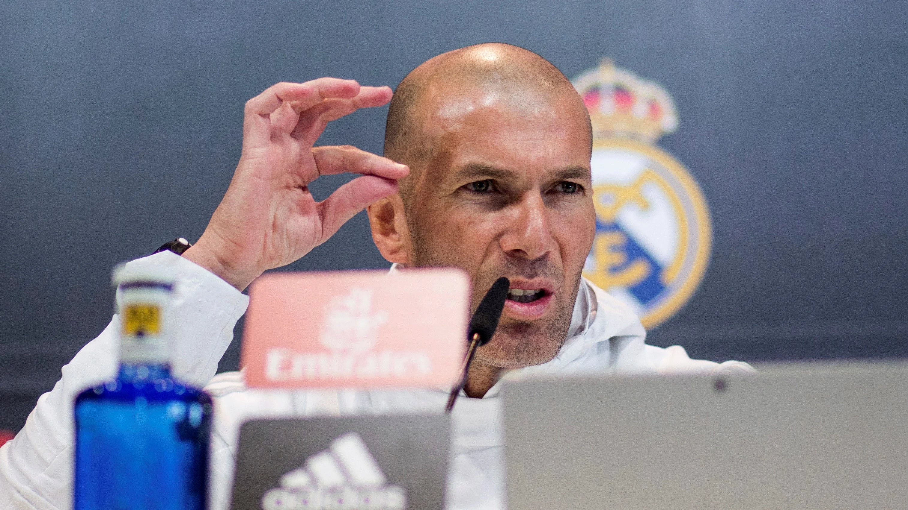 Zinedine Zidane, en rueda de prensa