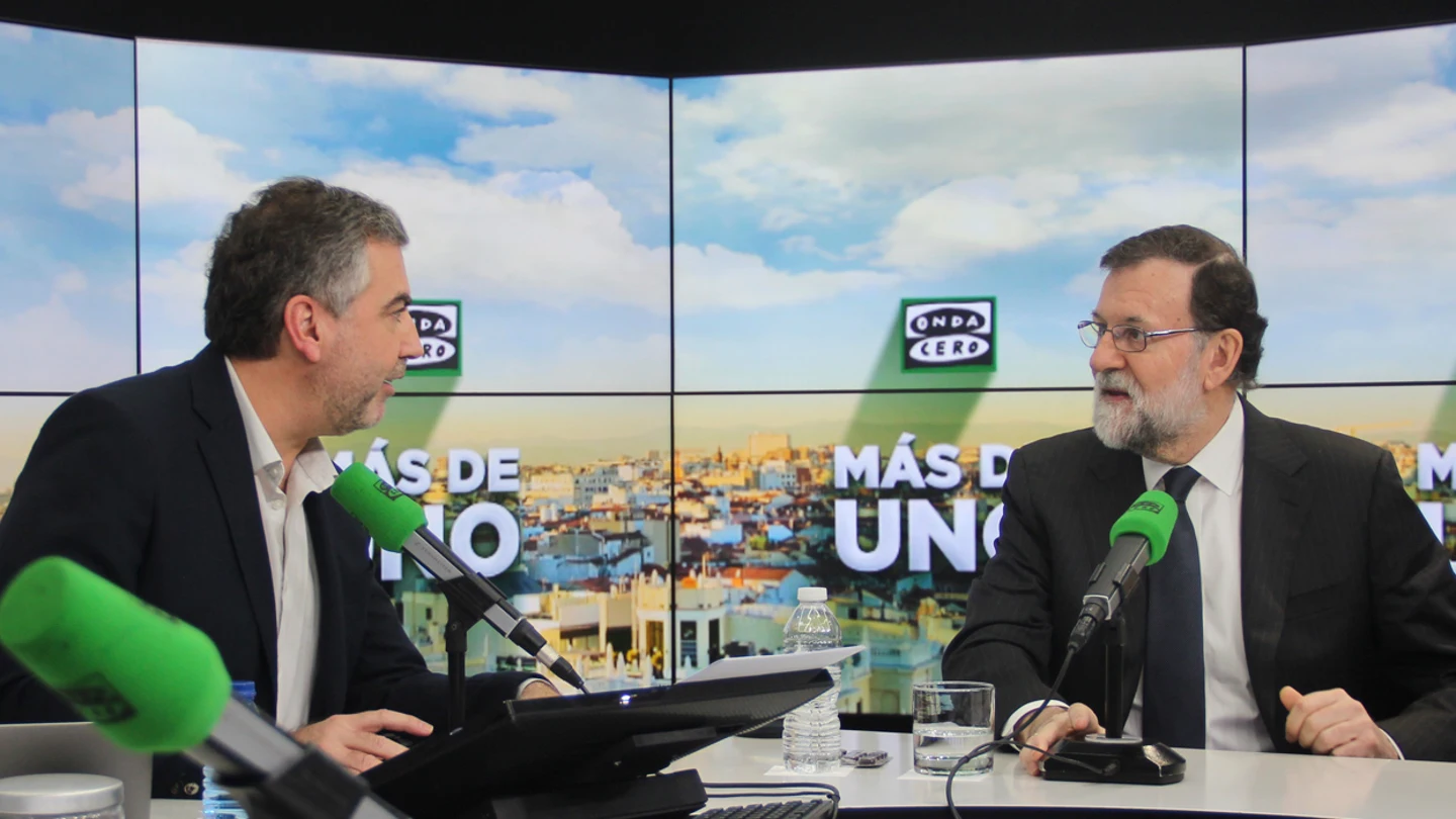 Mariano Rajoy, durante su entrevista en Onda Cero Mariano Rajoy, durante su entrevista en Onda Cero