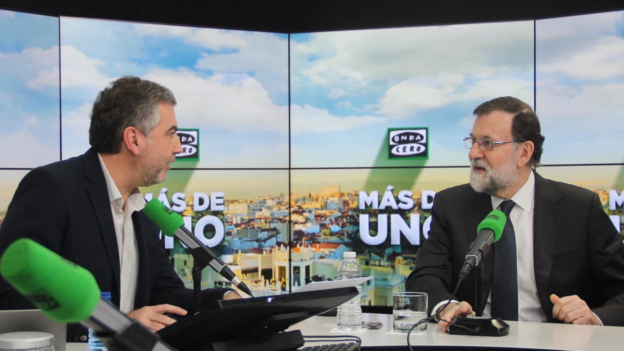 Mariano Rajoy, durante su entrevista en Onda Cero