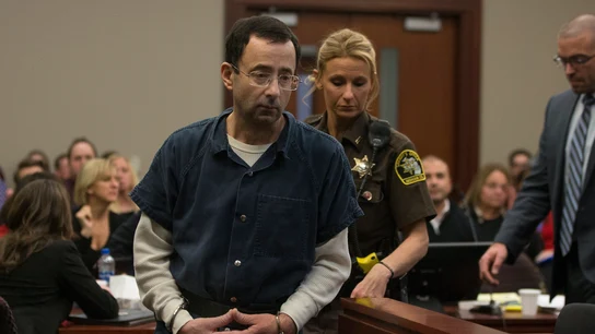 Larry Nassar, durante el juicio por abusos sexuales Larry Nassar, durante el juicio por abusos sexuales