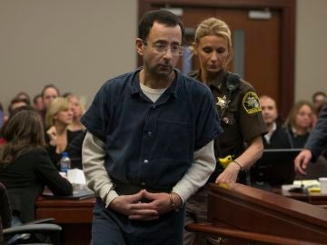 Larry Nassar, durante el juicio por abusos sexuales Larry Nassar, durante el juicio por abusos sexuales
