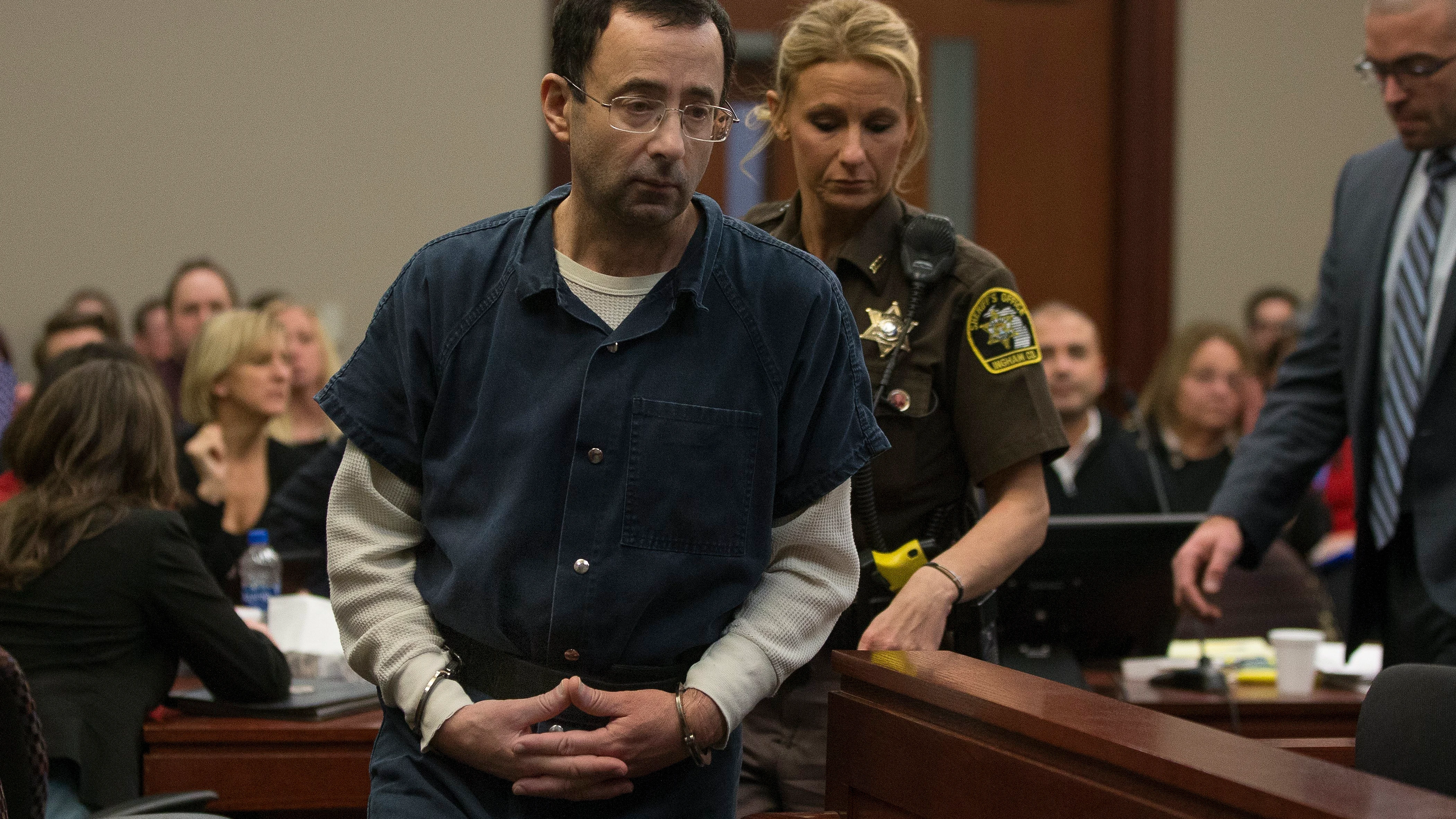 Larry Nassar, durante el juicio por abusos sexuales