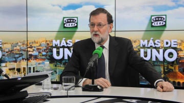 Mariano Rajoy, durante su entrevista en Onda Cero