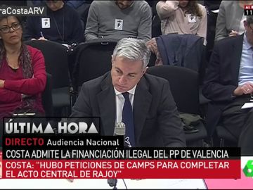 Ricardo Costa en el juicio del caso Gürtel Ricardo Costa en el juicio del caso Gürtel