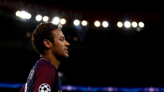 Neymar, en un partido del PSG