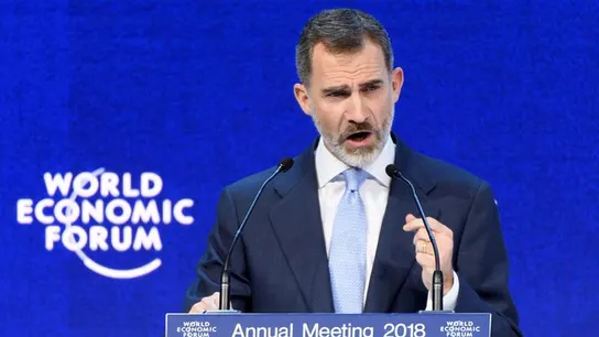 El Rey Felipe VI en el Foro Davos El Rey Felipe VI en el Foro Davos