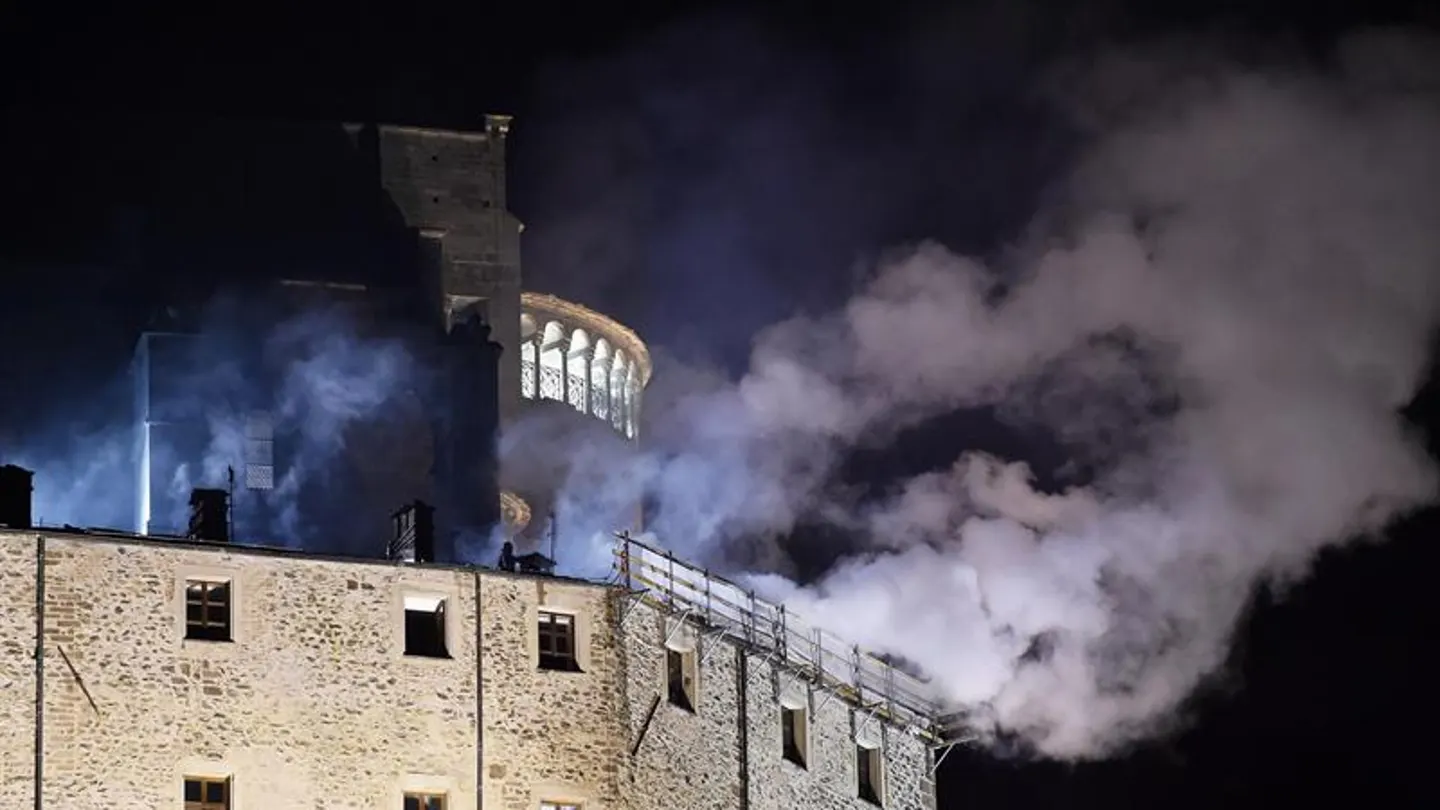 Incendio en la abadía italiana que inspiró 'El nombre de la rosa' Incendio en la abadía italiana que inspiró 'El nombre de la rosa'