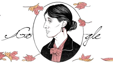 Doodle dedicado a la escritora Virginia Woolf