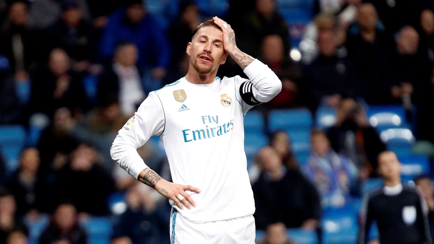 Sergio Ramos se lamenta durante el partido ante el Leganés Sergio Ramos se lamenta durante el partido ante el Leganés
