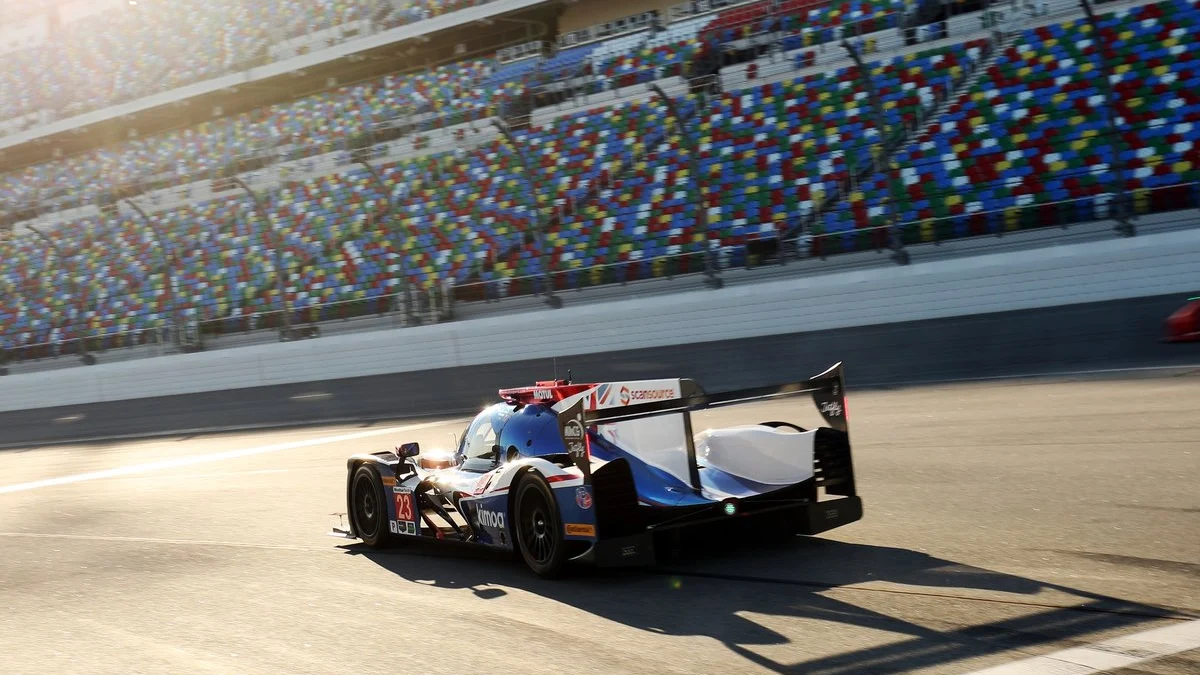 Fernando Alonso, durante las 24 horas de Daytona