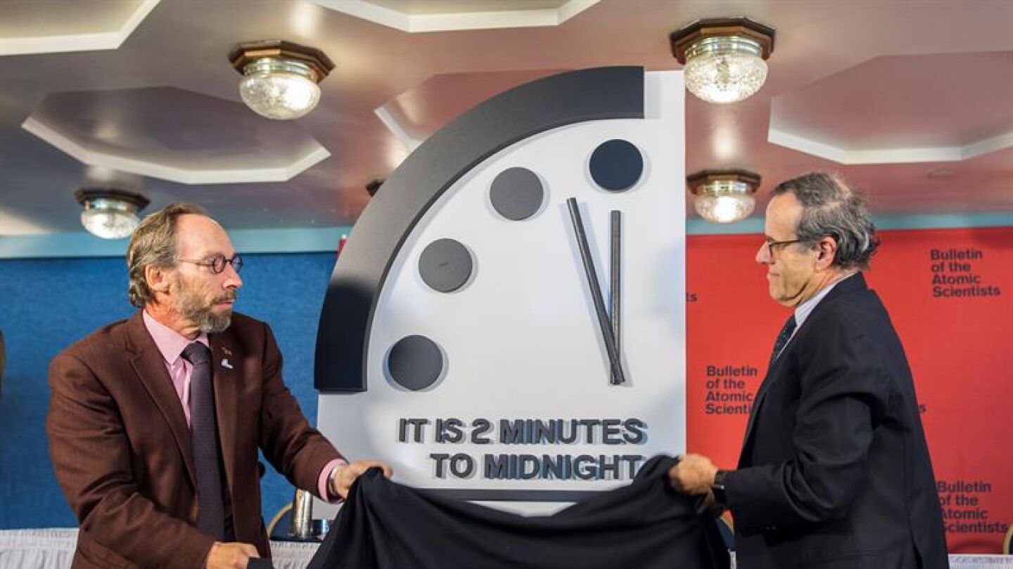 El Reloj del Juicio Final, a dos minutos de la medianoche