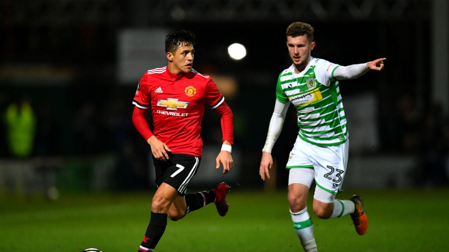 Alexis S&aacute;nchez, con el United