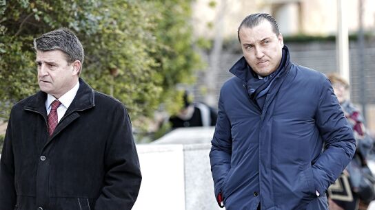 Quico Catal&aacute;n, a su llegada a la Ciudad de la Justicia en 2015