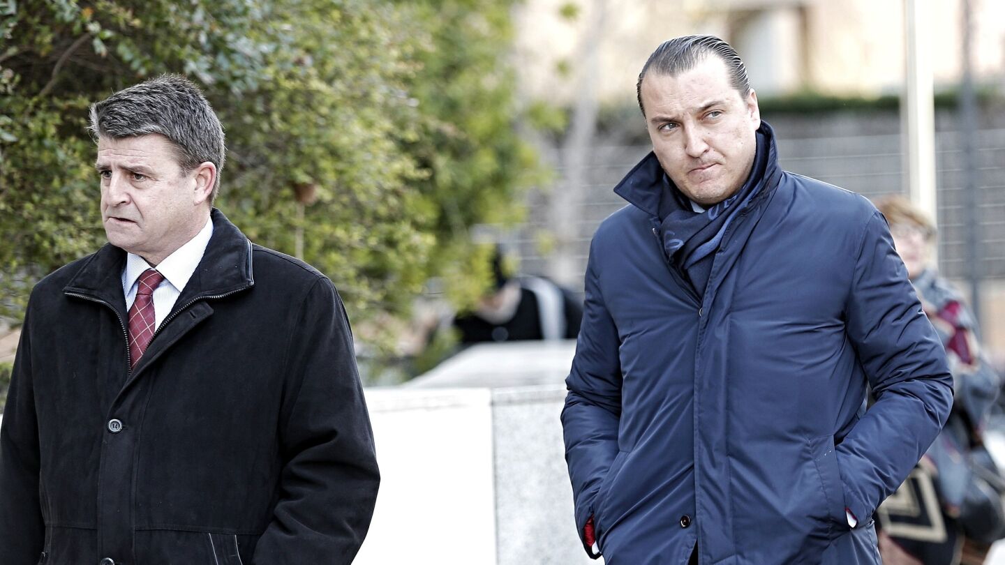 Quico Catal&aacute;n, a su llegada a la Ciudad de la Justicia en 2015