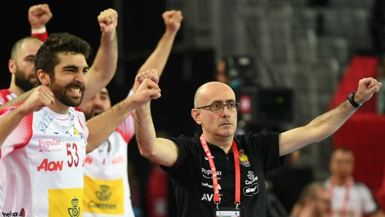 España celebra un gol España celebra un gol