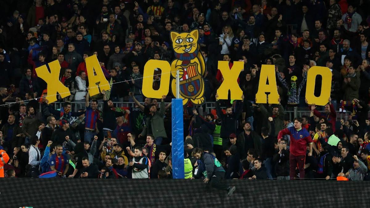 El Camp Nou, ante el Espanyol