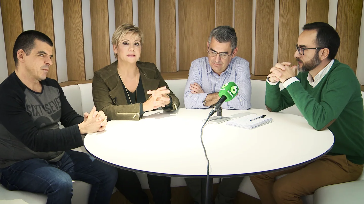 Gloria Serra junto a Manu Marlasca, Jorge Saucedo y Genar Martí Gloria Serra junto a Manu Marlasca, Jorge Saucedo y Genar Martí