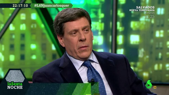 Juan Carlos Quer, durante su entrevista en laSexta Noche