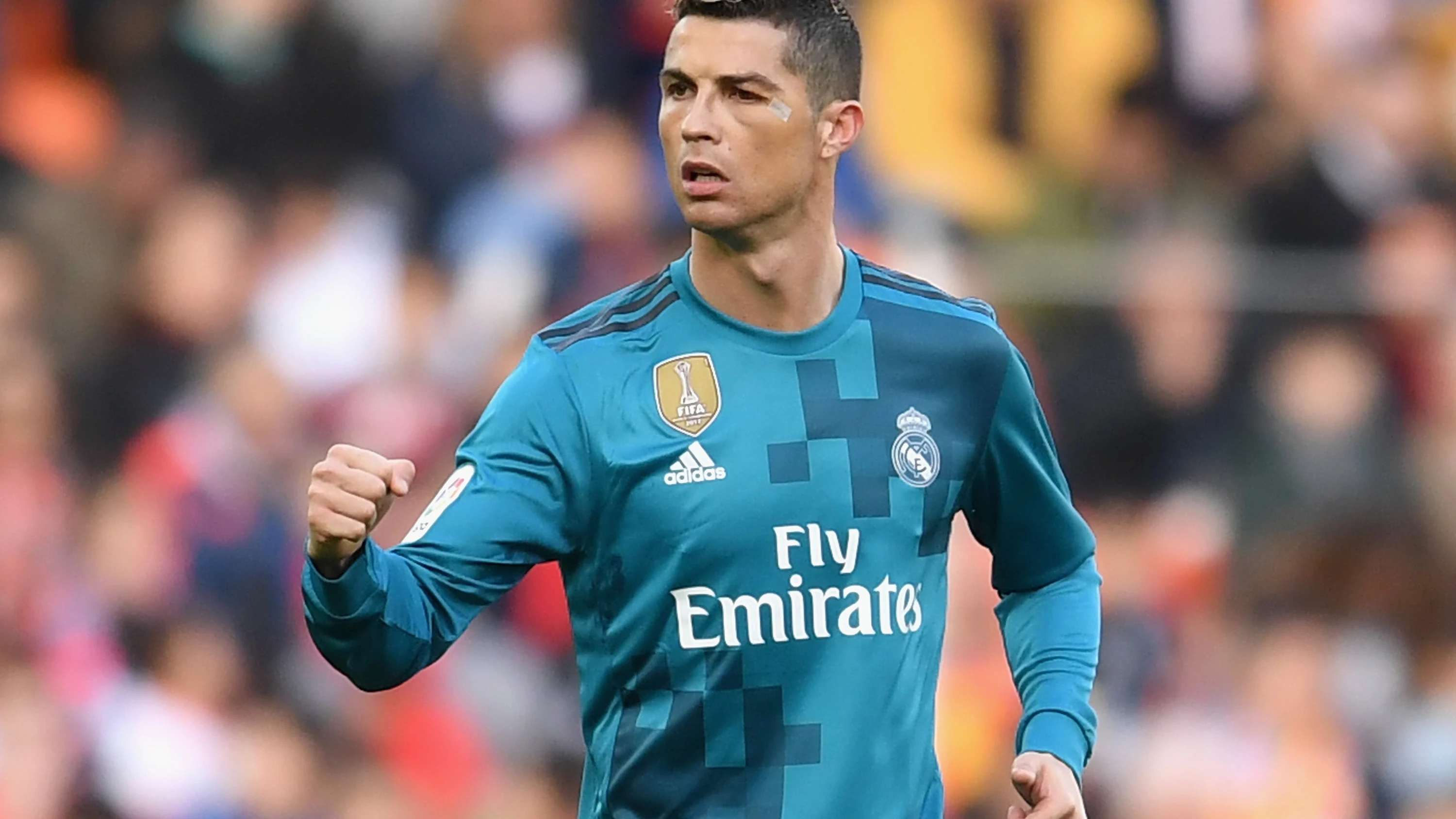 Cristiano Ronaldo celebra uno de sus goles con el Real Madrid