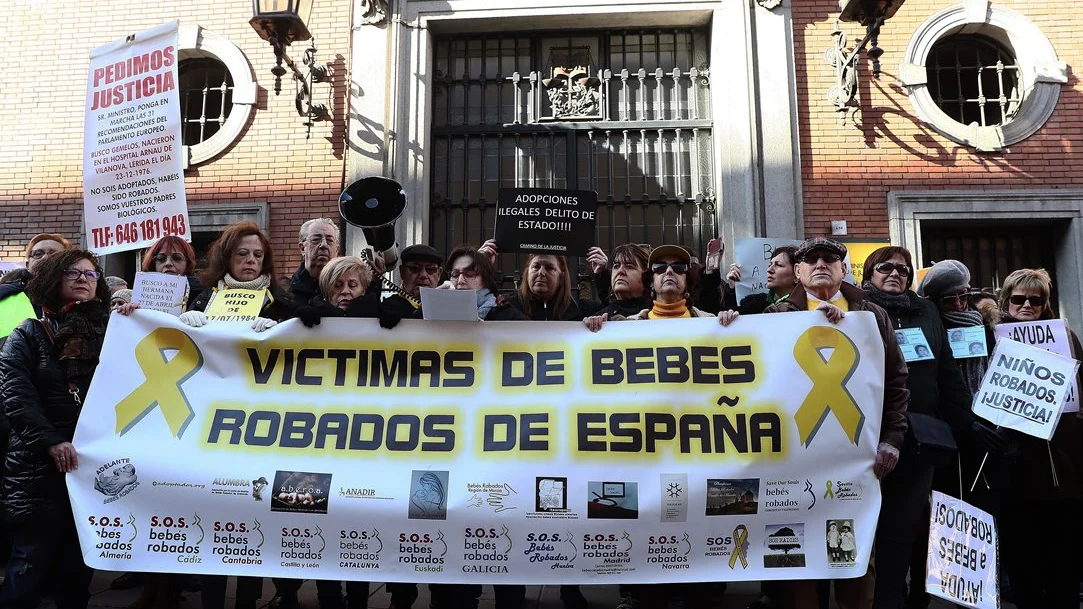 Manifestación en Madrid de las víctimas del robo de bebés