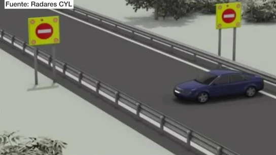 Una simulación de un kamikaze ante los avisadores lumínicos Una simulación de un kamikaze ante los avisadores lumínicos