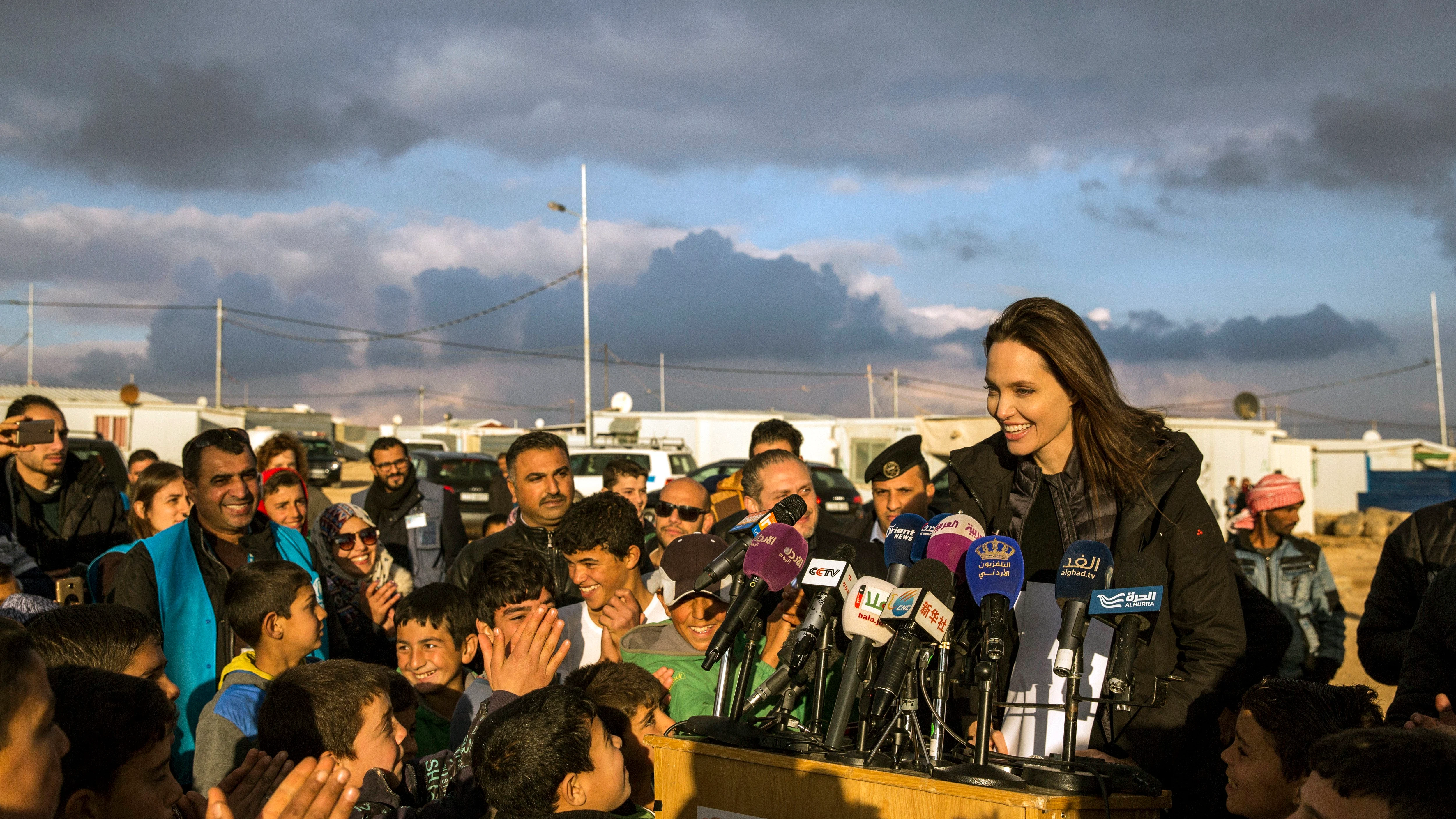 Angelina Jolie en Jordania