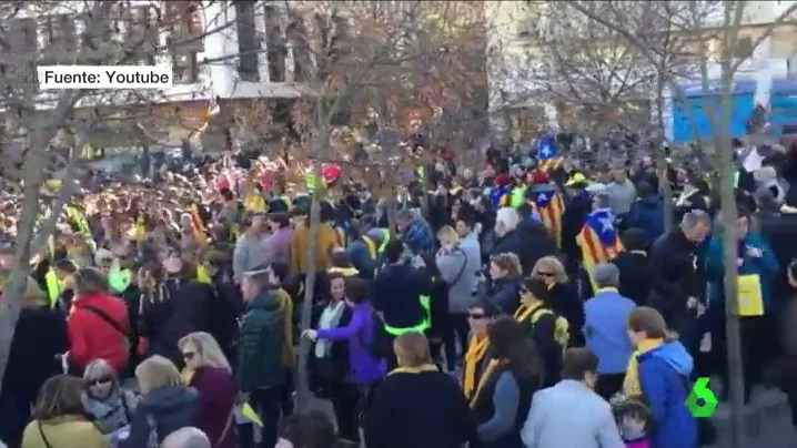 Manifestación en Girona