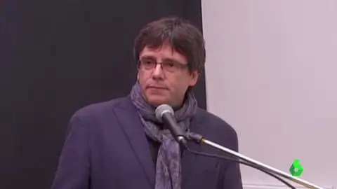 Carles Puigdemont en un acto en Bruselas Carles Puigdemont en un acto en Bruselas