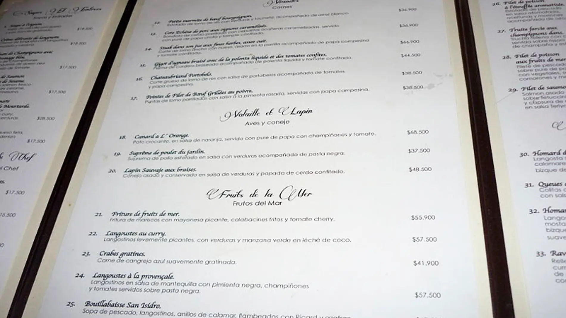 Un sistema elige menus personalizados en el restaurante