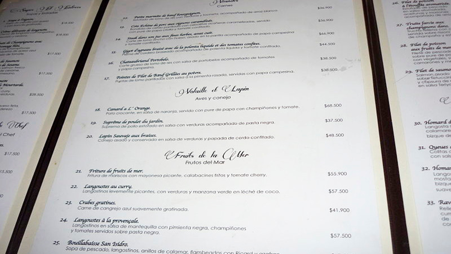 Un sistema elige menus personalizados en el restaurante