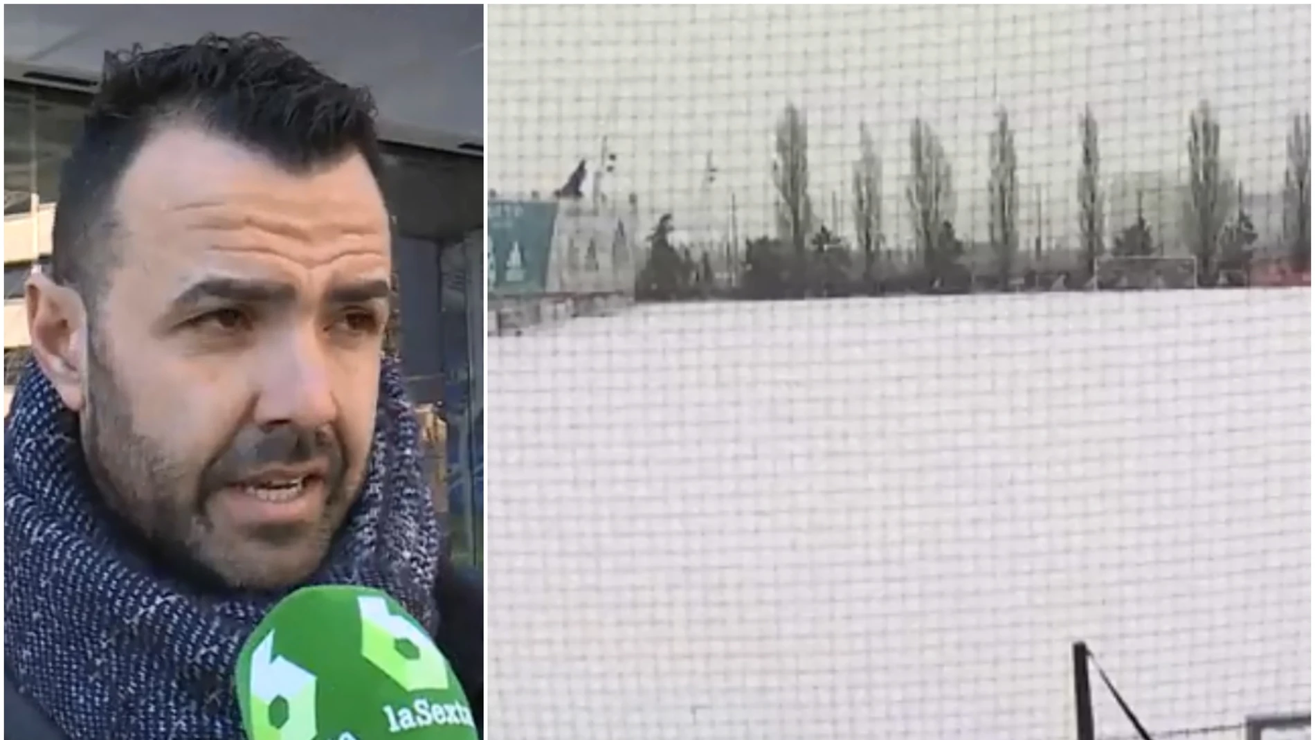 La afición se queja de que el Real Madrid no entrenara por la nieve