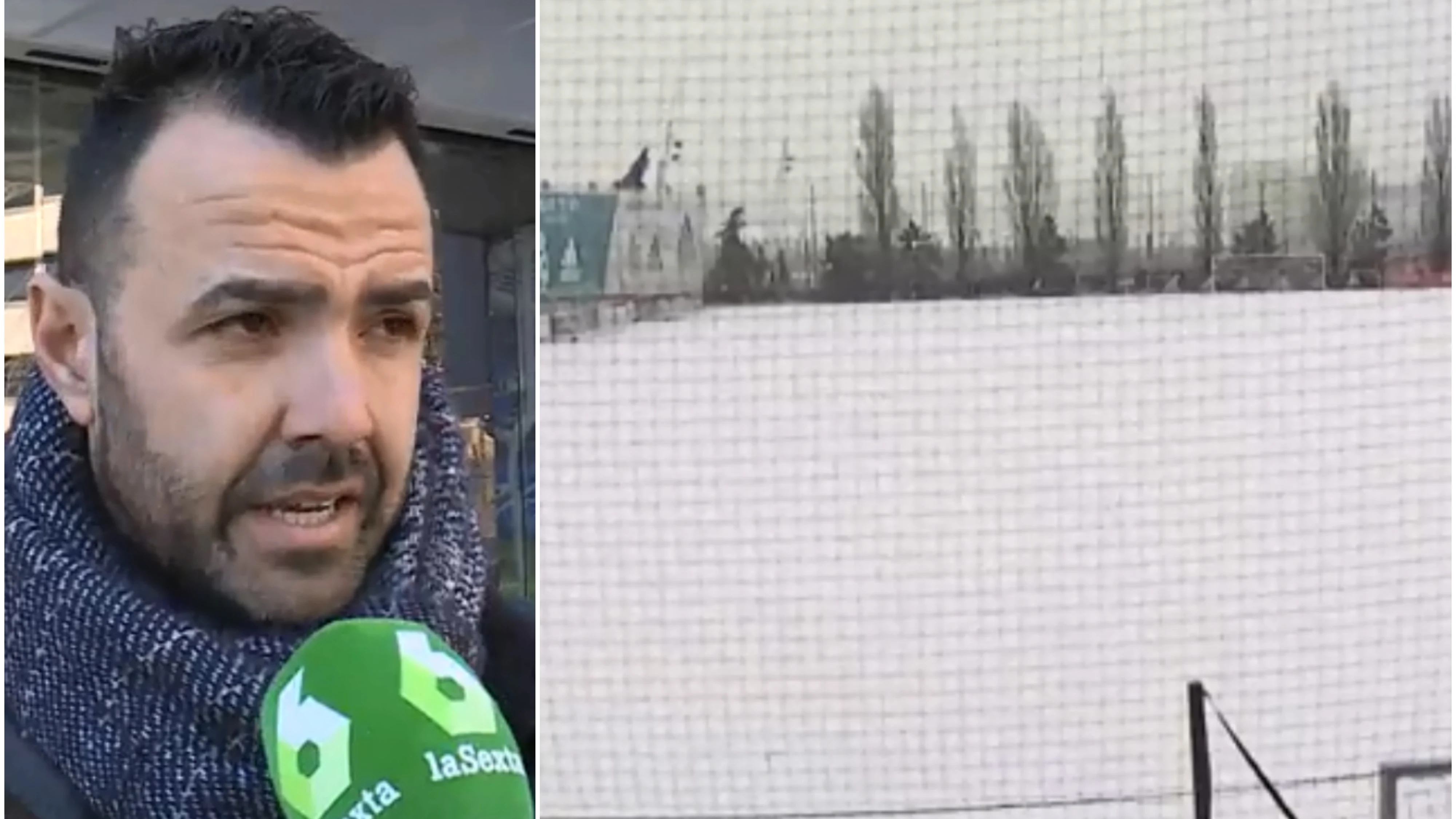 La afici&oacute;n se queja de que el Real Madrid no entrenara por la nieve
