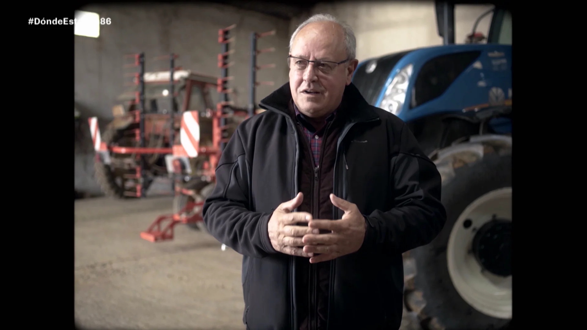 El agricultor Domiciano Pastor