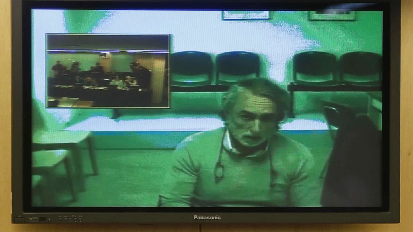 Francisco Correa en su comparecencia por videoconferencia Francisco Correa en su comparecencia por videoconferencia