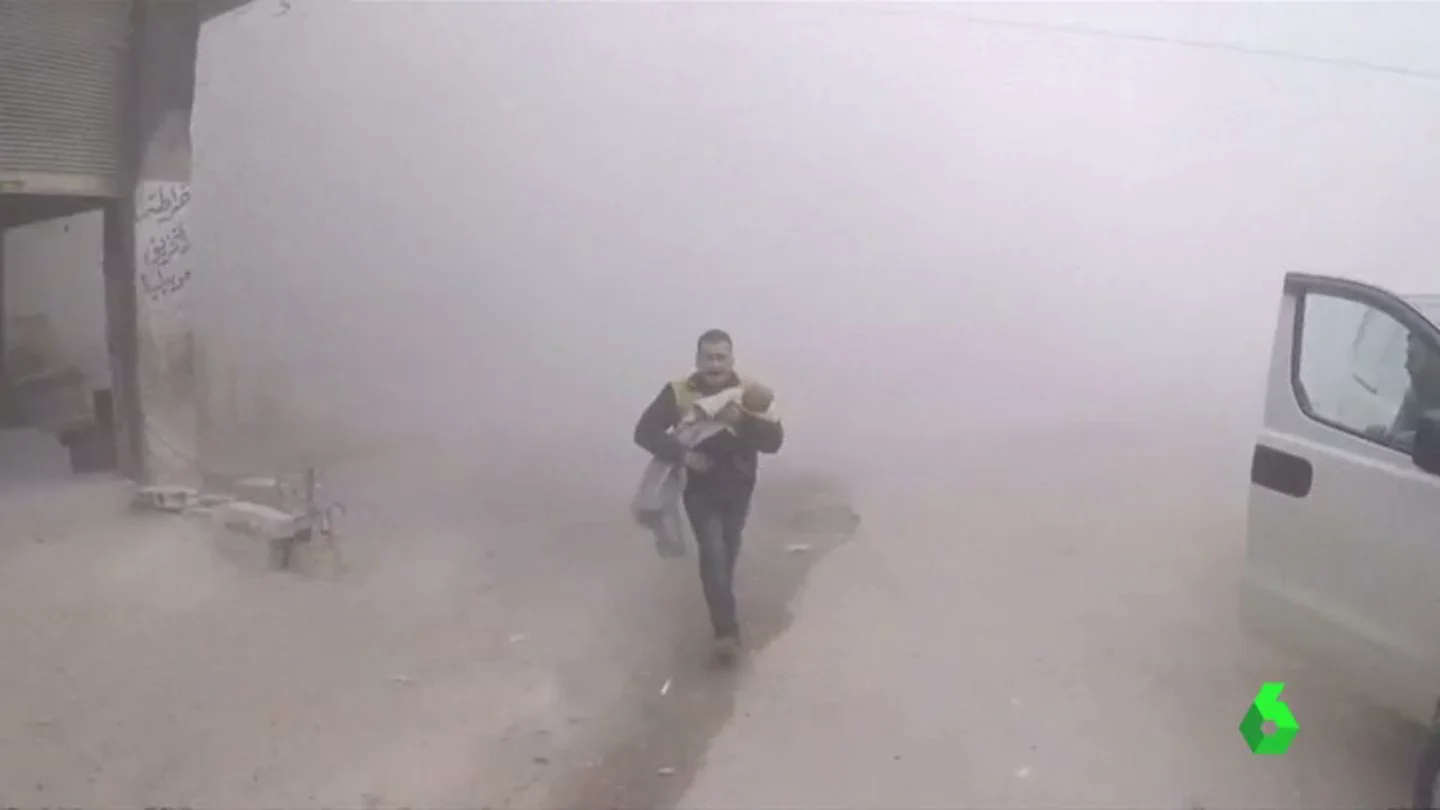 Bombardeos en la región de Guta, Siria Bombardeos en la región de Guta, Siria