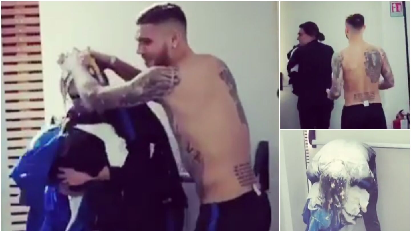 Icardi reboz&oacute; con huevos y harina al utillero del Inter de Mil&aacute;n