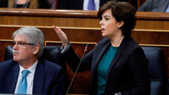 Soraya S&aacute;enz de Santamar&iacute;a en el Congreso