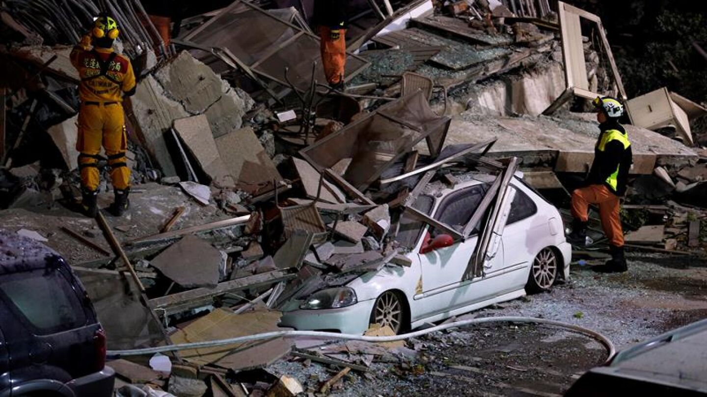 Numerosos destrozos tras el terremoto de Taiw&aacute;n