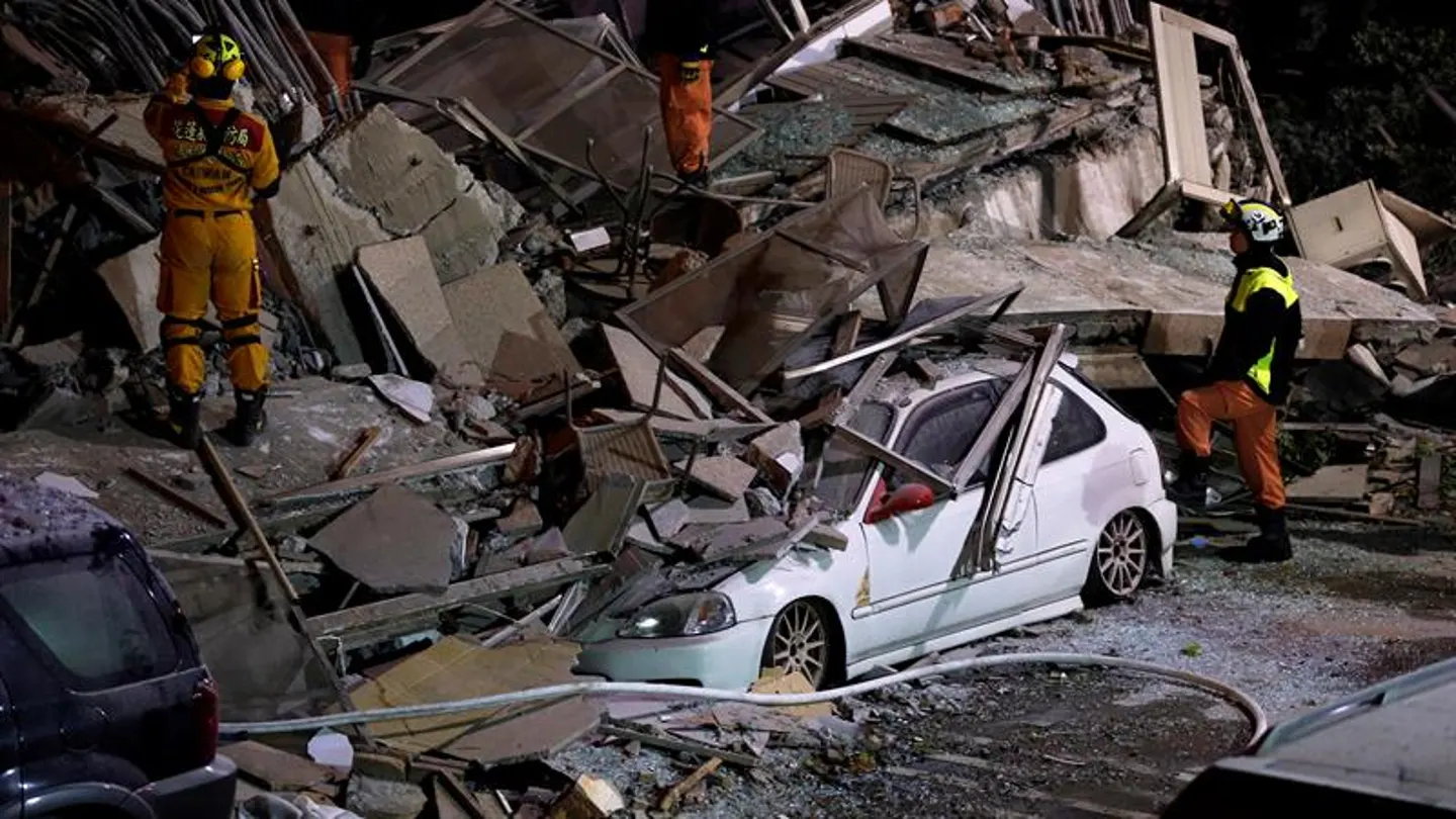 Numerosos destrozos tras el terremoto de Taiwán Numerosos destrozos tras el terremoto de Taiwán