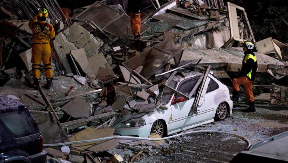 Numerosos destrozos tras el terremoto de Taiwán