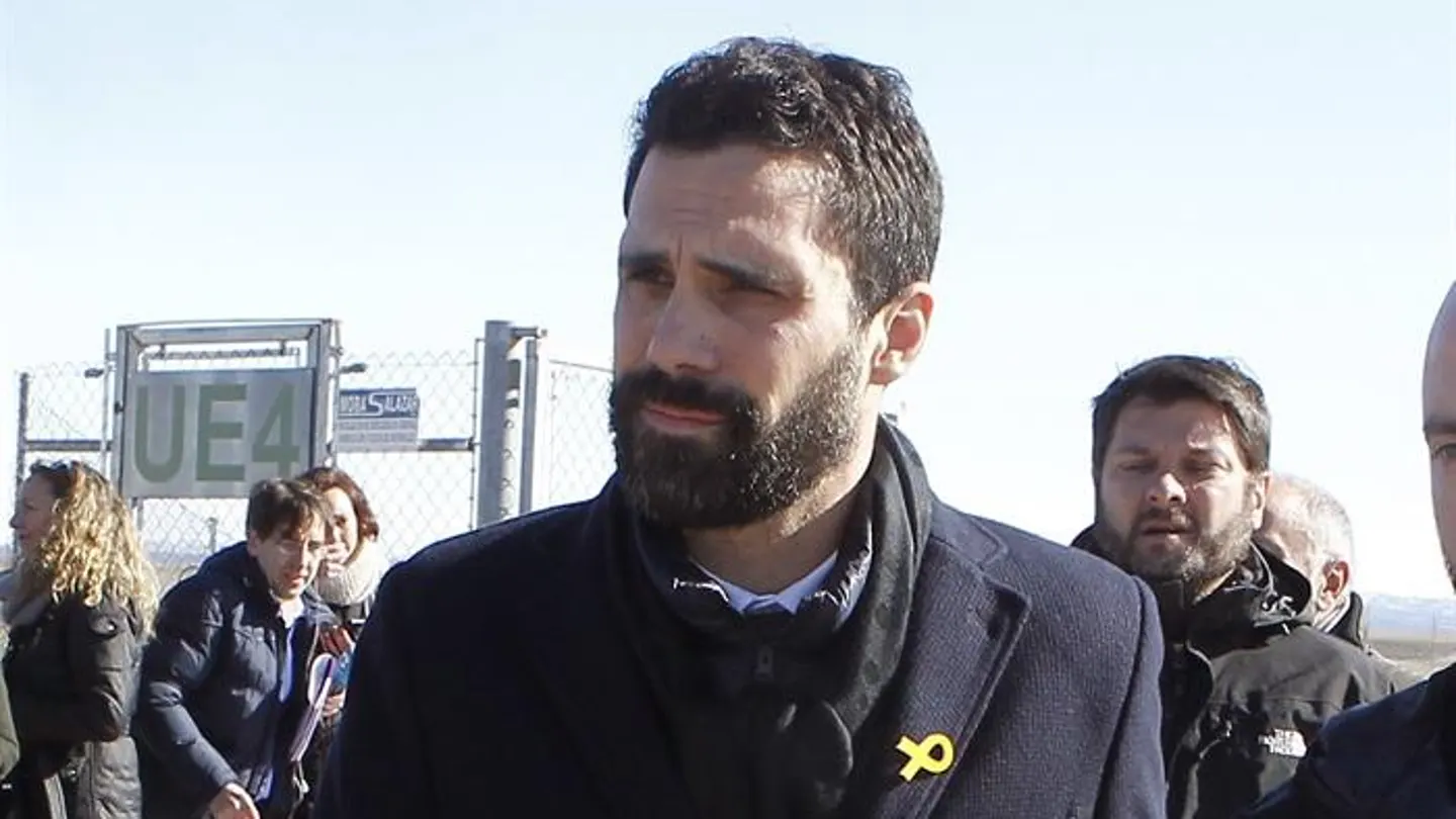 Roger Torrent saliendo de la cárcel de Estremera Roger Torrent saliendo de la cárcel de Estremera